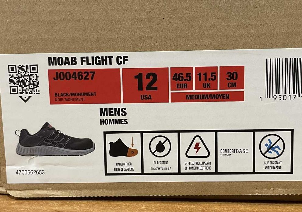 Кросівки чоловічі Merrell Moab Flight Cf US12 30см 46р