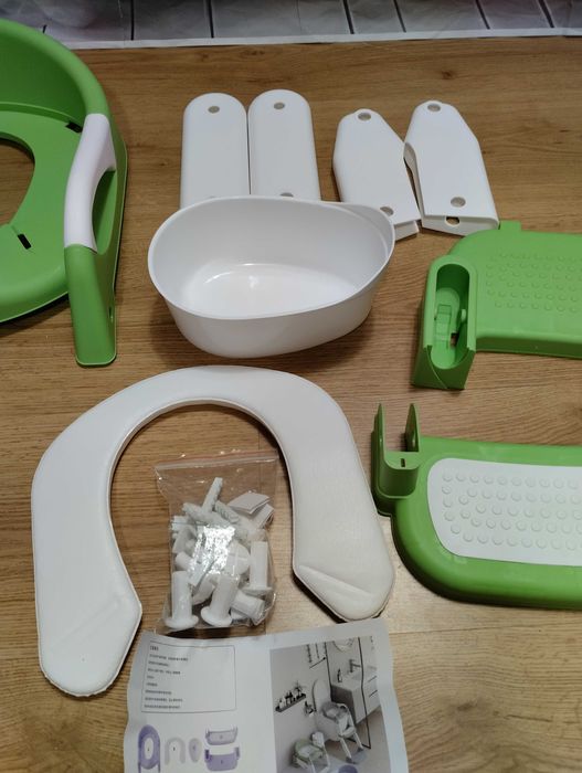 Reduktor toalety dla dzieci ze schodkami 3 w 1 adapter nakładka