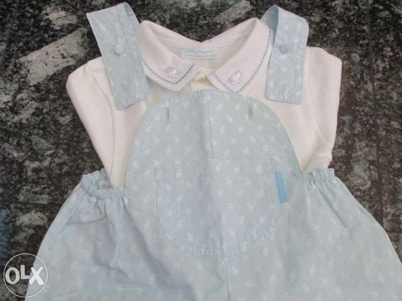 Macacão Calção Mayoral novo - 6 meses a 1 ano-ideal batizado
