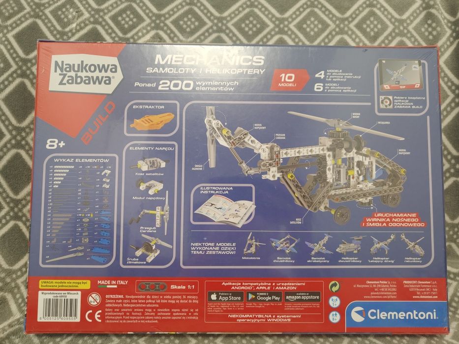 Laboratorium mechaniki - Samoloty i helikoptery Clementoni.