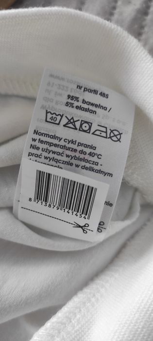 Bluza biało niebieska nowa 62-68
