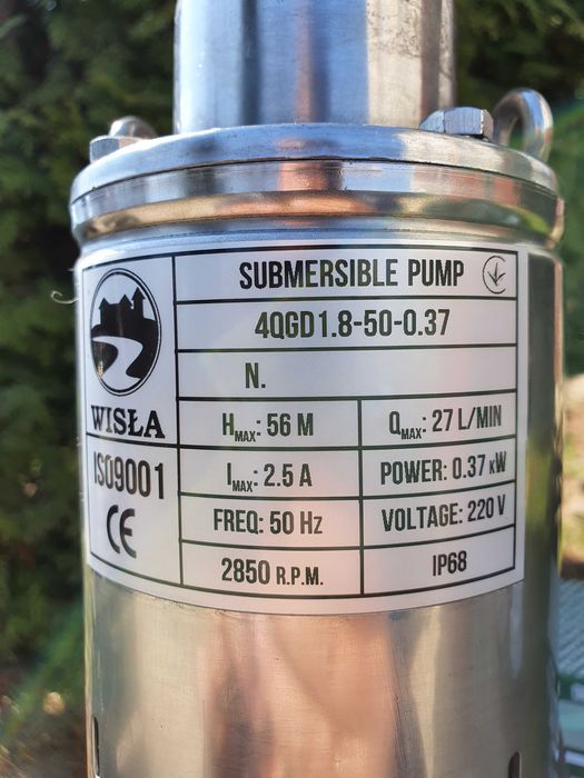 Насос для воды скважинный, глубинный, (ТІЛЬКИ ДОСТАВКА ПОШТОЮ)