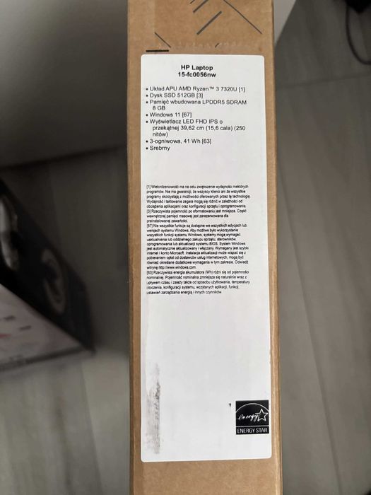 LAPTOP HP 15-fc0056nw