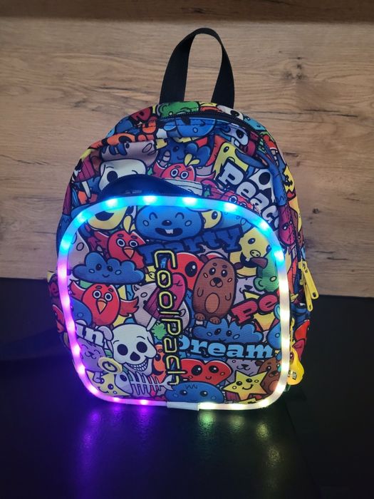 Plecak Coolpack Bobby świecący, LED,
