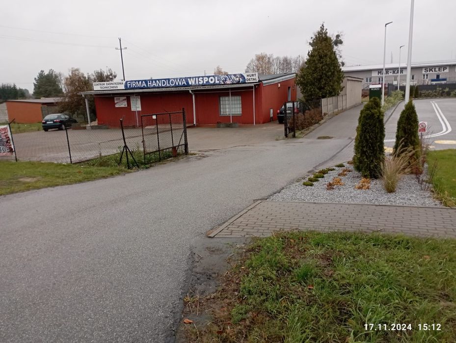 Wynajmę plac 2000 m² + budynek 125 m² | Lipno, przy DK10