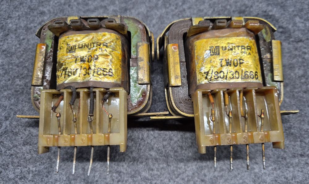 Transformator 2szt.  Unitra Zatra  TWOP7/80/30/666 TWOP  7/80/30