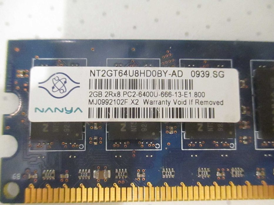 Оперативная память Nanya DDR2 NT2GT64U8HD0BY-AD PC2-6400U