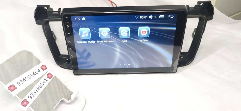 Peugeot 508 Rádio Android CarPlay Android Auto sem Fios GPS