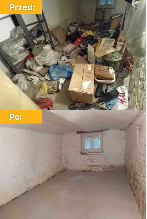 Opróżnianie, Wywóz i Sprzątanie Mieszkań, Domów, Piwnic, Garaży
