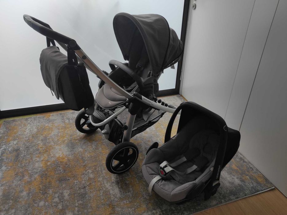 Carrinho bebé + babycoque + saco