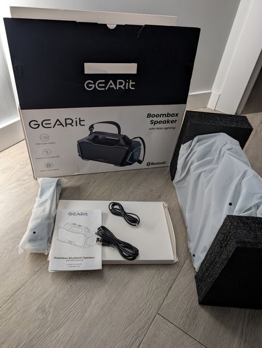 Блутуз колонка GEARit Boombox RGB 120W Power Bank JBL Sony Anker