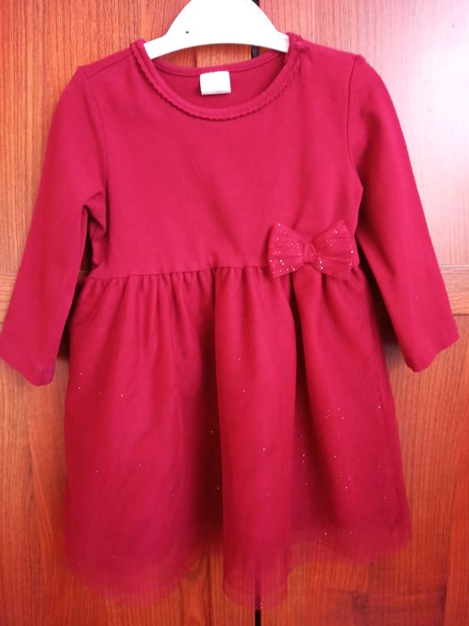 Sukienka H&M bordowa rozm. 74