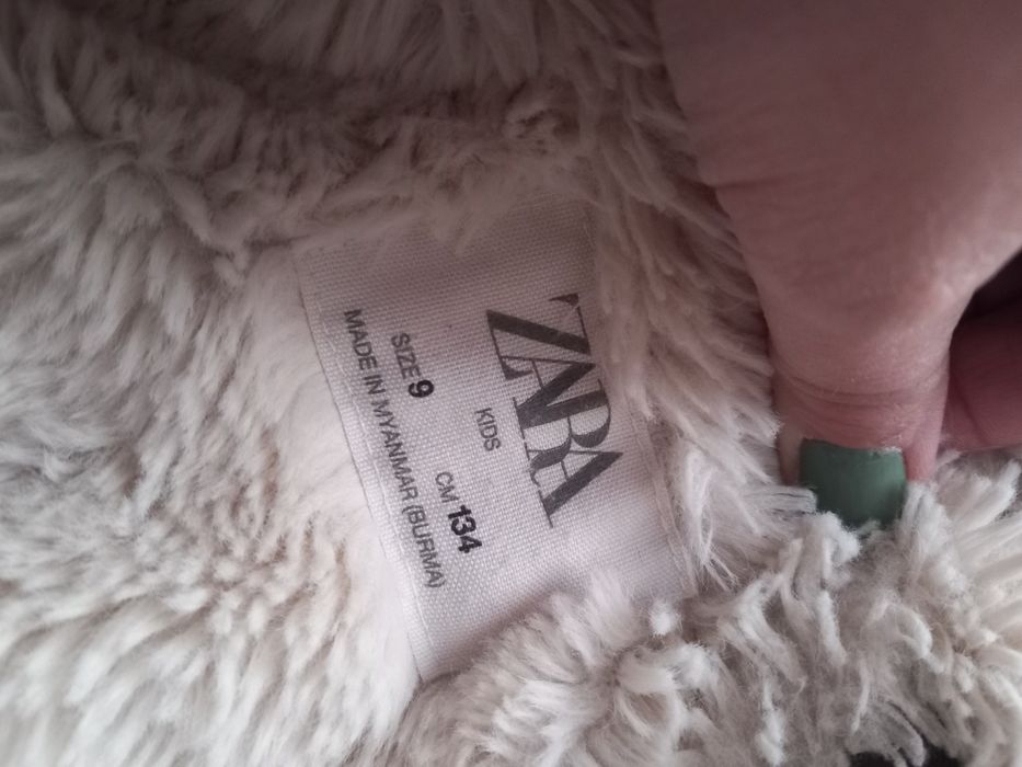 Kurtka parka zimowa zara khaki