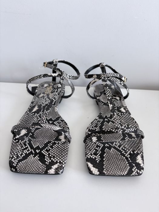 Next Sandały Snake Print Wężowy Wzór Płaskie Lato Rozmiar 38