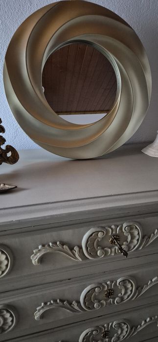 Espelho redondo em plástico