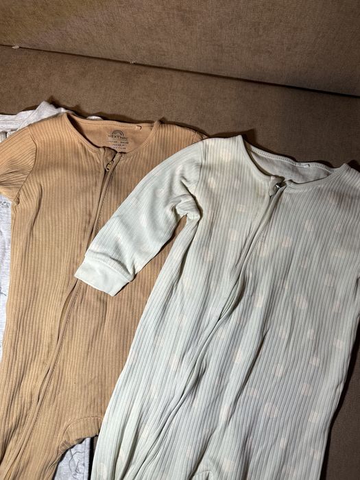 Ромпери чоловічки next h&m 80 розмір 9-12 місяців на замочку