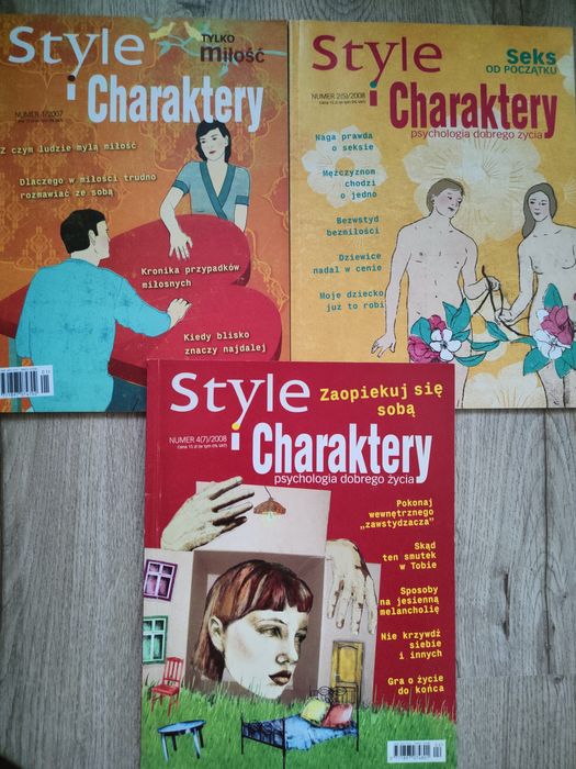 Magazyn psychologiczny Charaktery 14 ezg różne roczniki