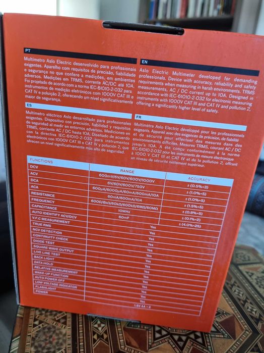 Multimetro digital ASLO  T-RMS 78D