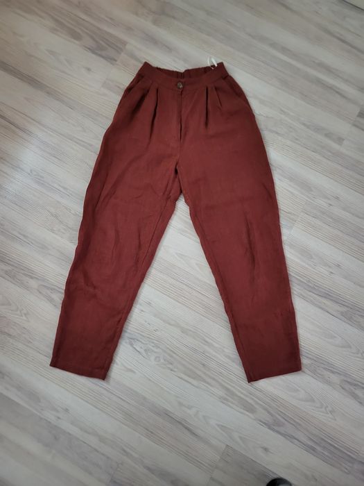 Осінні штани коричнивого кольору