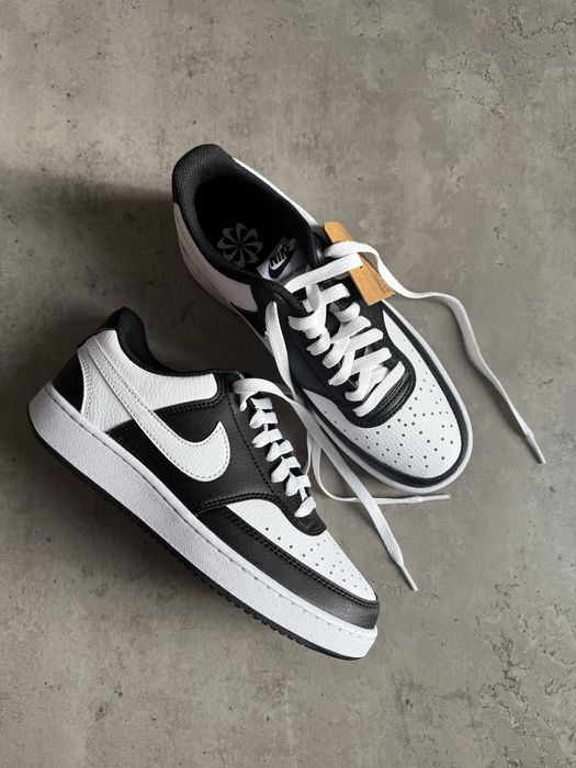 Кросівки кроссовки кеды кеди чорно-білі nike court vision low