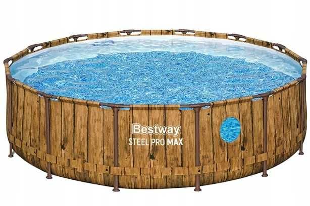 Басейн каркасний Bestway 561JM (427*107 см)+сходи+фільтр-насос+тент