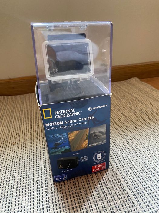 Câmera National Geographic (tipo GoPro)