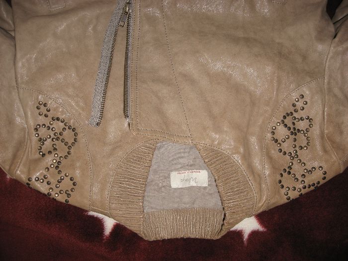 Markowa skórzana kurtka ramoneska ćwieki XS jak nowa!