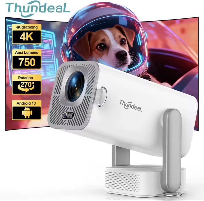 Thundeal TD80 Pro 1080P | Android 13 | 750 ANSI | Smart-проектор