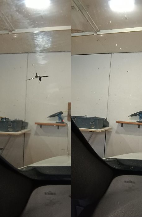 Naprawa odprysków szyb