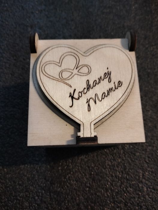 Dzień Matki pudełko pudełeczko sklejka vintage retro