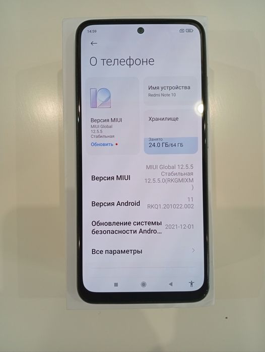 Продаю смартфон Xiaomi Redmi Note 10 4G  на запчастини або під відновлення.