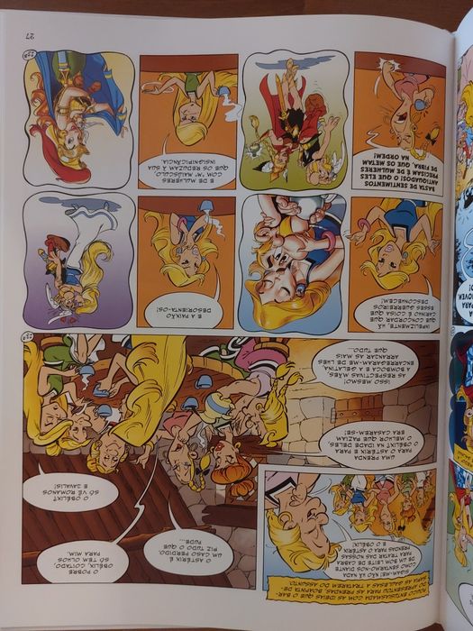 L " O Aniversário de Astérix e Obélix " Livro de Ouro (Como Novo)