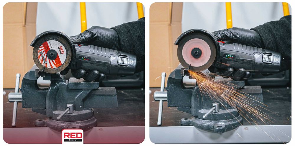 Mini szlifierka kątowa akumulatorowa 12v bezszczotkowa +2xaku 7xtarcza