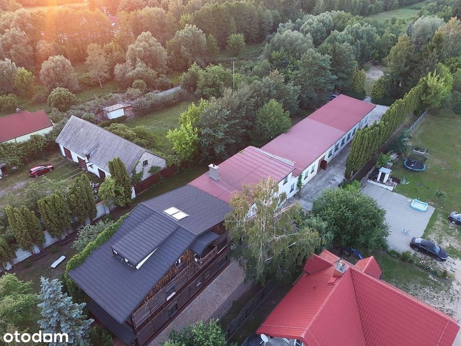 Hala -handel usługi produkcja z zapleczem plus dom (siedziba firmy).