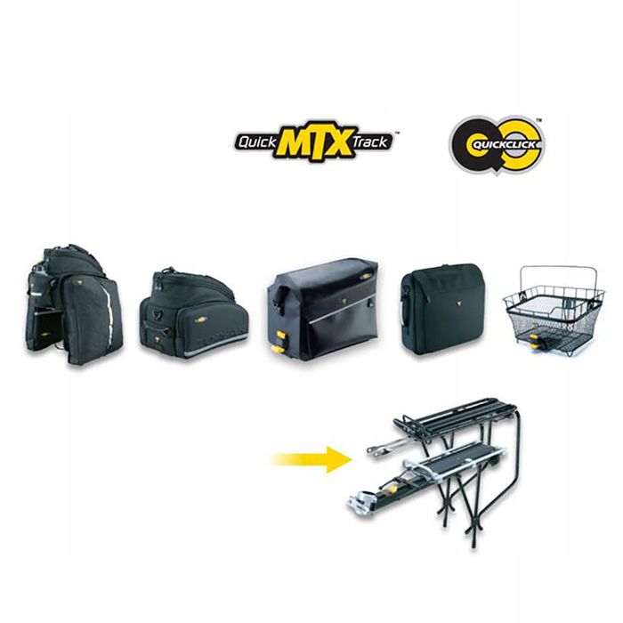 Bagażnik rowerowy na sztycę TOPEAK MTX BeamRack E-Type max 20kg
