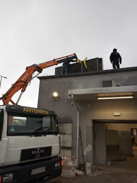 usługi transportowe wywrotem lub hds, dźwig