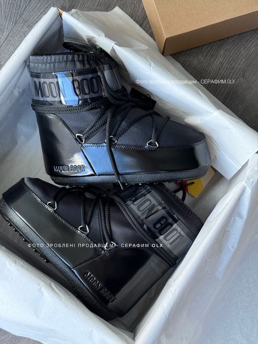 Мунбути Moon Boot Icon Nylon black (нові запаковані)