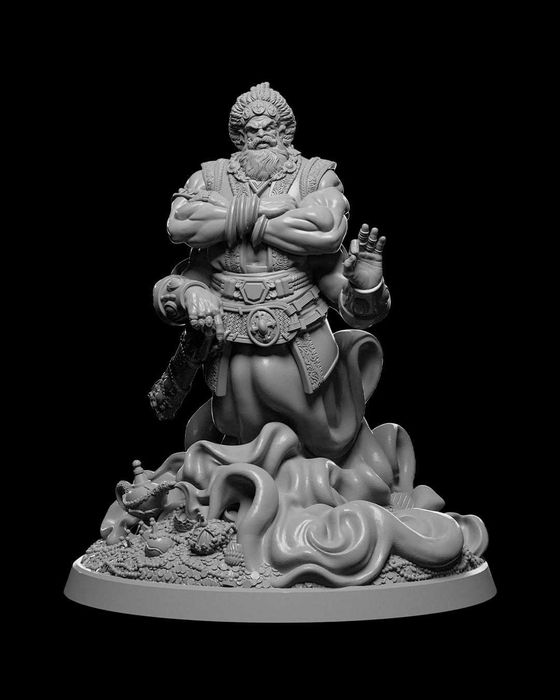 Dżin Figurka 32mm 14K zgodna z D&D