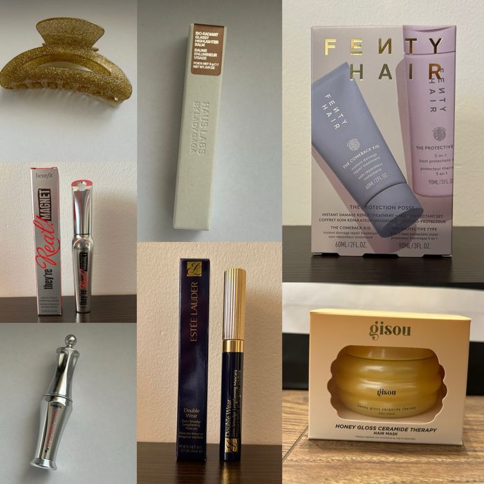 Fenty/Gisou/Benefit/ Estee lauder/Haus labs by Lady Gaga/ Invisibobble