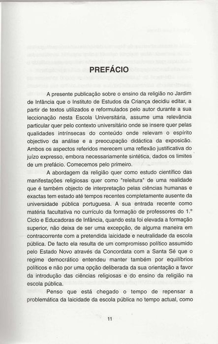 O Ensino da Religião no Jardim de Infância