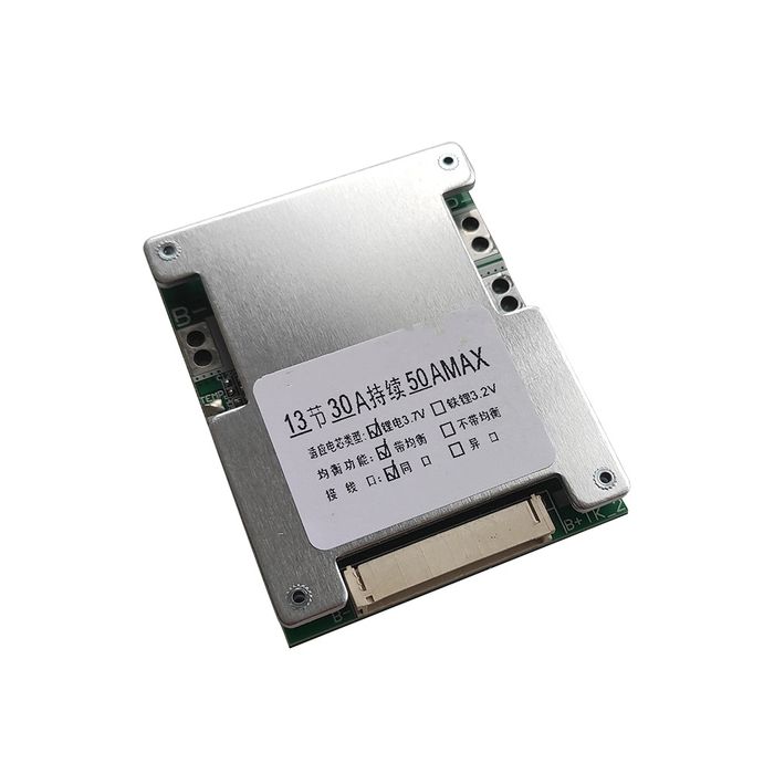 Плата BMS 13S 48V (30А) 50A для  Li-ion акумуляторів