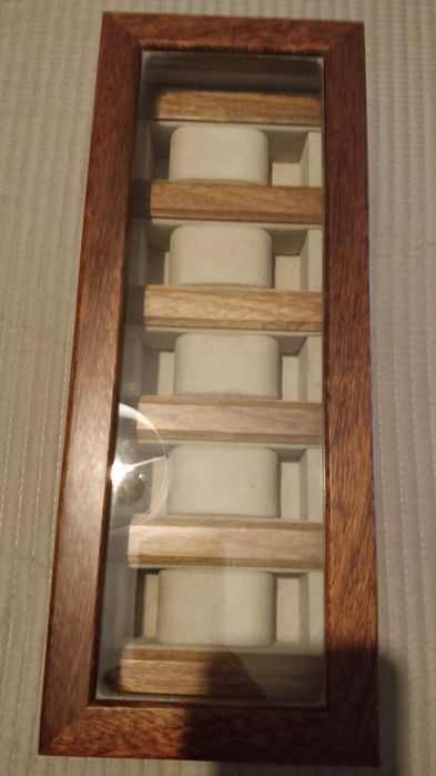 Caixa para relógios madeira cerejeira