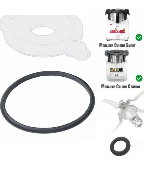 Uszczelka pokrywy misy i noża do Lidlomixa Monsieur Cuisine