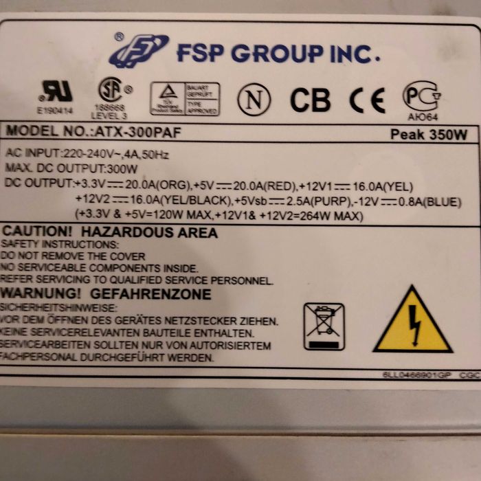 Блок живлення АТХ CPS-400 , FSP-300