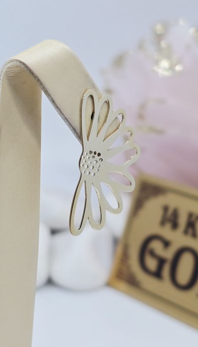 Nowość złote kolczyki wtykane próba 585 14k