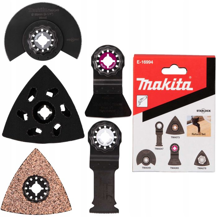 Zestaw brzeszczotów do multitool Makita uchwyt Starlock 5 szt  E-16994