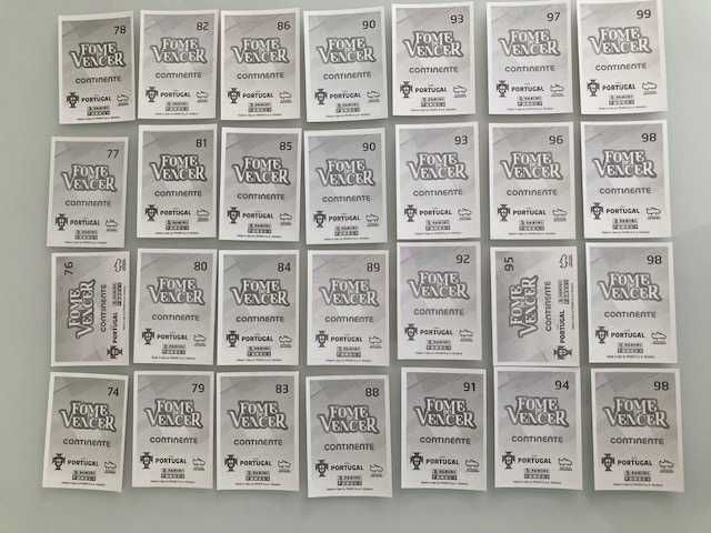 Cromos Fome de vencer 2021, (133) normais, prateados (incluindo CR7)*