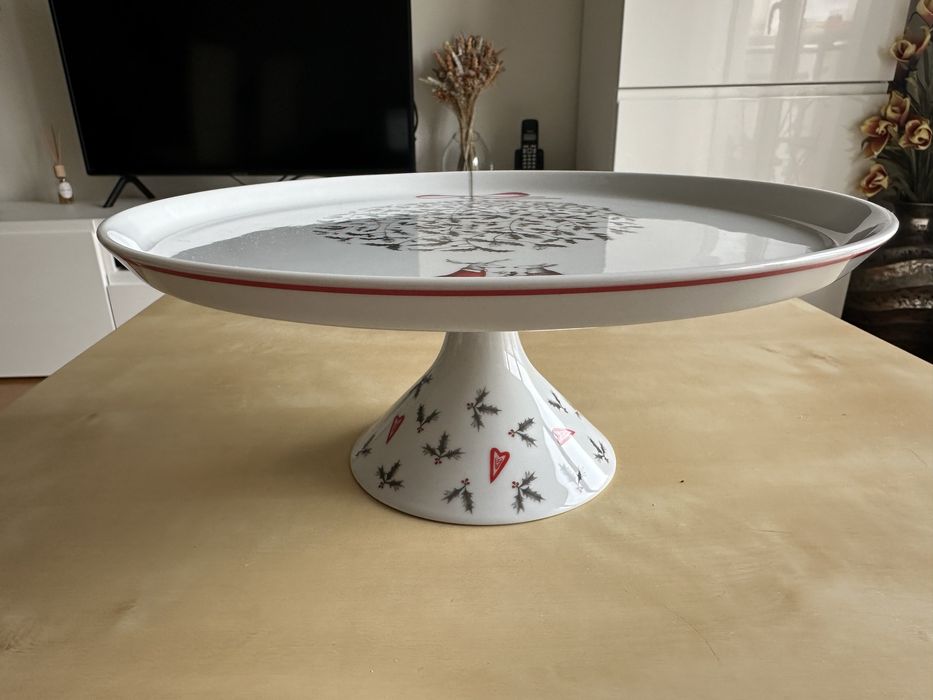 Vista Alegre - PRATO BOLO GRANDE COM PÉ - Nöel