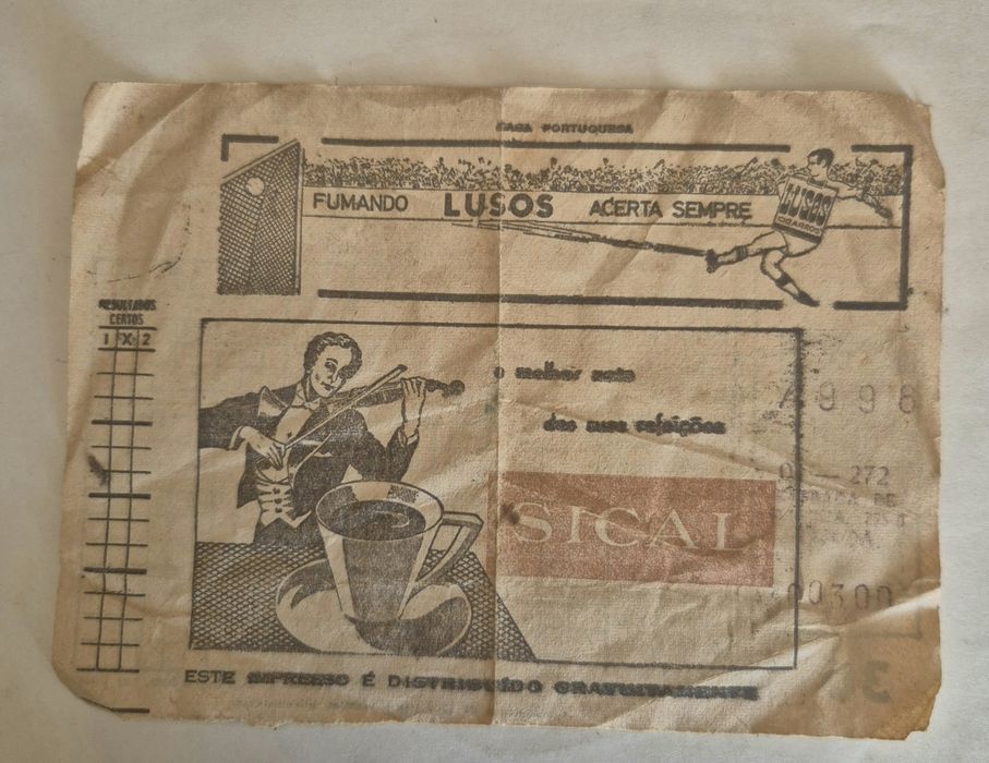 Totobola futebol anos 60