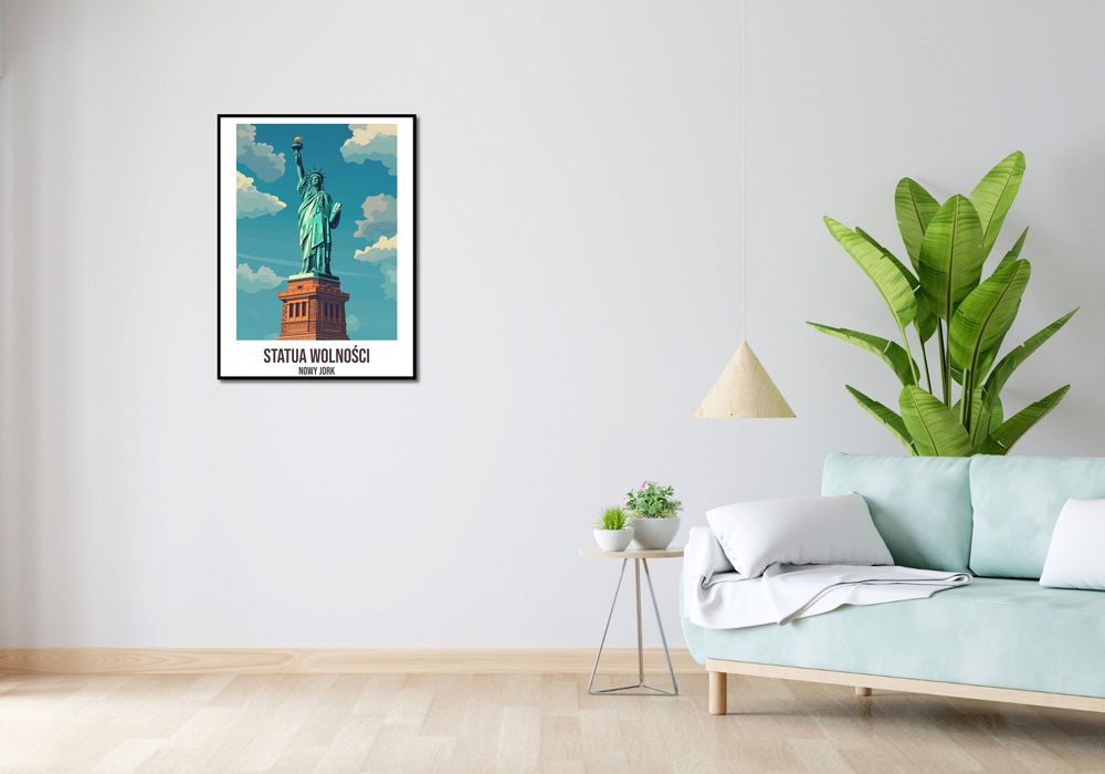 Plakat 60x80cm Statua Wolności
